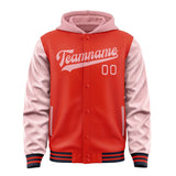 Custom Orange Red Light Pink Jacket