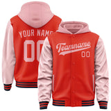 Custom Orange Red Light Pink Jacket