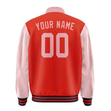 Custom Orange Red Light Pink Jacket