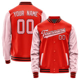 Custom Orange Red Light Pink Jacket