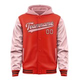 Custom Orange Red Light Pink Jacket