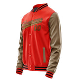 Custom Orange Red Khaki Jacket JA1212221217B31722