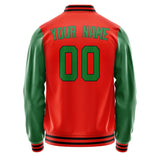 Custom Orange Red Emerald Green Jacket JA1212241217B31724