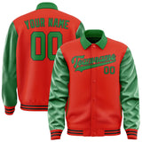 Custom Orange Red Emerald Green Jacket
