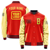 Custom Orange Red Light Yellow Jacket JA121226111217262617