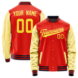 Custom Orange Red Light Yellow Jacket