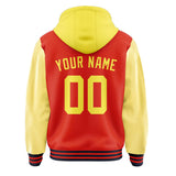 Custom Orange Red Light Yellow Jacket