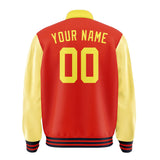 Custom Orange Red Light Yellow Jacket