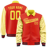 Custom Orange Red Light Yellow Jacket