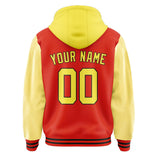 Custom Orange Red Light Yellow Jacket