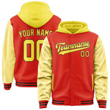 Custom Orange Red Light Yellow Jacket