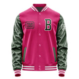 Custom Pink Dark Green Jacket JA131306131818060618