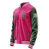 Custom Pink Dark Green Jacket JA131306131818060618