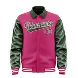 Custom Pink Dark Green Jacket