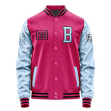 Custom Pink Light Blue Jacket JA131308131717080817