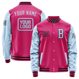 Custom Pink Light Blue Jacket JA131308131717080817