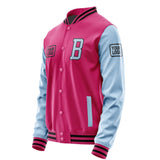 Custom Pink Light Blue Jacket JA131308131717080817