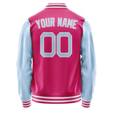Custom Pink Light Blue Jacket JA1313081318B21808