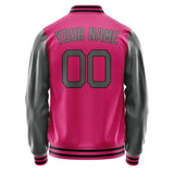 Custom Pink Dark Grey Jacket JA1313201317B21720