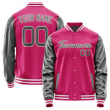 Custom Pink Dark Grey Jacket