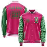 Custom Pink Emerald Green Jacket JA131324131818242418