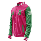 Custom Pink Emerald Green Jacket JA131324131818242418