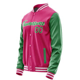 Custom Pink Emerald Green Jacket JA1313241318B21824