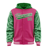 Custom Pink Emerald Green Jacket