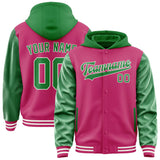 Custom Pink Emerald Green Jacket