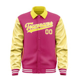 Custom Pink Light Yellow Jacket