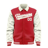 Custom Red Cream Jacket