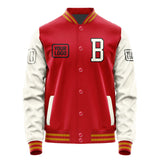 Custom Red Cream Jacket JA141403141917030317