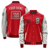 Custom Red Gray Jacket