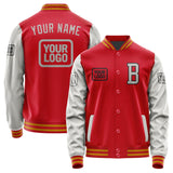 Custom Red Gray Jacket JA141404141917040417