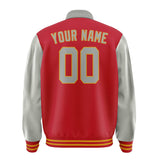 Custom Red Gray Jacket