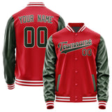 Custom Red Dark Green Jacket