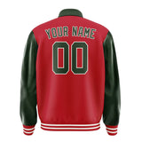 Custom Red Dark Green Jacket