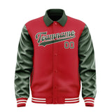 Custom Red Dark Green Jacket