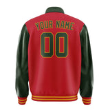 Custom Red Dark Green Jacket