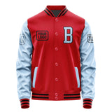 Custom Red Light Blue Jacket JA141408141717080817