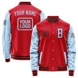 Custom Red Light Blue Jacket