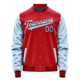 Custom Red Light Blue Jacket JA1414081417B31708