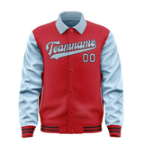 Custom Red Light Blue Jacket