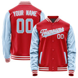 Custom Red Light Blue Jacket