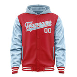 Custom Red Light Blue Jacket