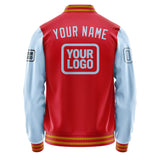 Custom Red Light Blue Jacket JA141408141917080817