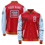 Custom Red Light Blue Jacket