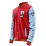 Custom Red Light Blue Jacket JA141408141917080817