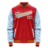 Custom Red Light Blue Jacket JA1414081419B31908