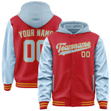 Custom Red Light Blue Jacket